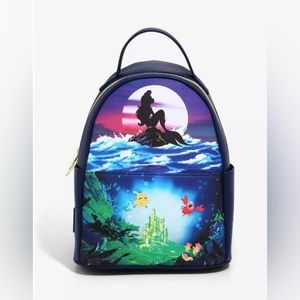 🎉❗️SALE❗️🎉 Loungefly Disney The Little Mermaid Silhouette Mini Backpack